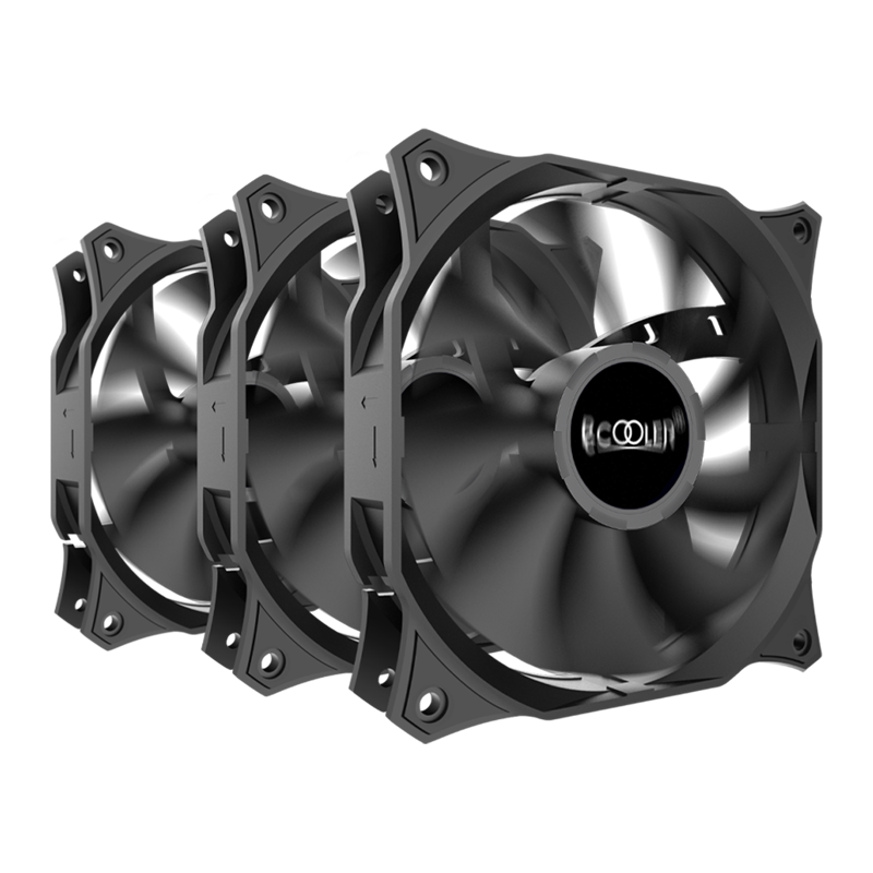 Кулер для ПК/ Case Cooler PCCooler DN 120 3IN 1 (120x120x25mm, 3-pin, 44.31CFM, 18dBA, 1200RPM, Black, 3pcs)