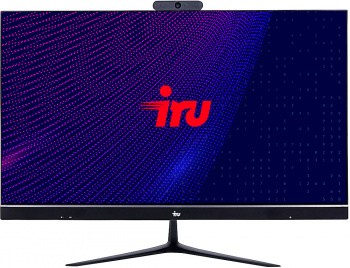 Моноблок IRU Агат 313 23.8" FHD i3 10100 (3.6) 8Gb SSD256Gb 630 DOS GbitEth WiFi BT 120W клавиатура мышь черный 1920x1080 (RUS) (1851560)