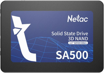 Netac SSD SA500 1TB 2.5 SATAIII 3D NAND, R/ W up to 530/ 475MB/ s, TBW 480TB, 3y wty (NT01SA500-1T0-S3X)
