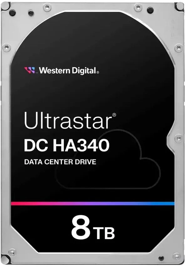 Жесткий диск WD SATA-III 8TB 0B47489 WUS721208BLE604 Ultrastar DC HC340 512E (7200rpm) 256Mb 3.5"