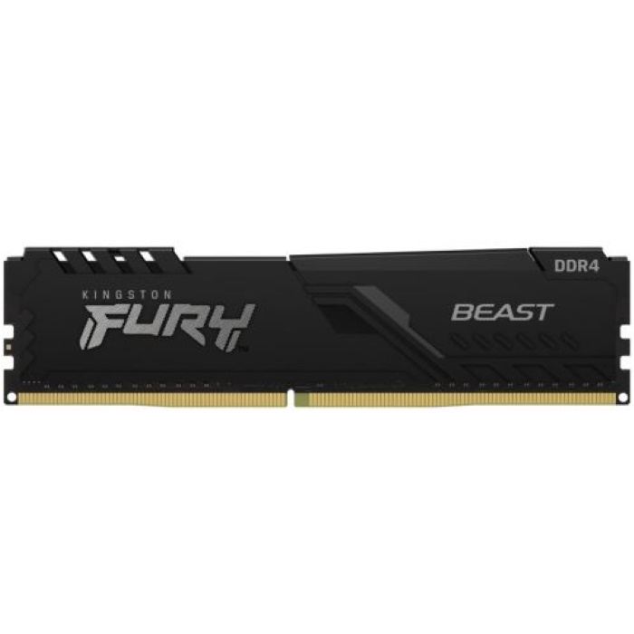 Модуль памяти Kingston FURY Beast Black DDR4 16GB 3600MHz DDR4 CL18 DIMM 1RX8 1.35V 288-pin 16Gbit (KF436C18BB/16)
