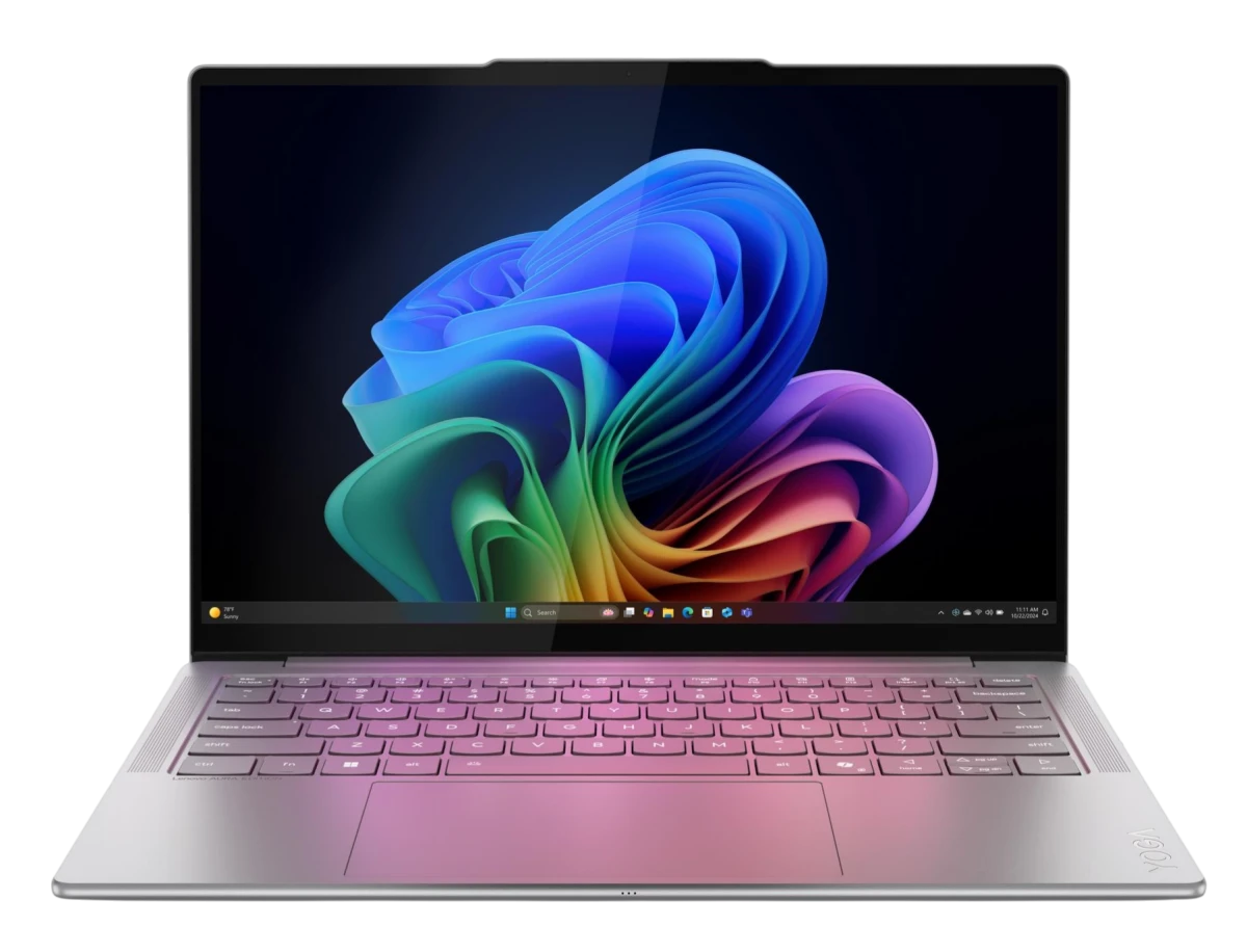 Ноутбук/ Lenovo Yoga Slim 7 14ILL10 14"(2880x1800 OLED)/Intel Core Ultra 7 256V(2.2Ghz)/16384Mb/1024PCISSDGb/noDVD/Int:Intel Arc Graphics 140V/Cam/BT/WiFi/70WHr/war 1y/1.19kg/luna grey/Win11Home + 65W, RU kbd (83JX000HRK)