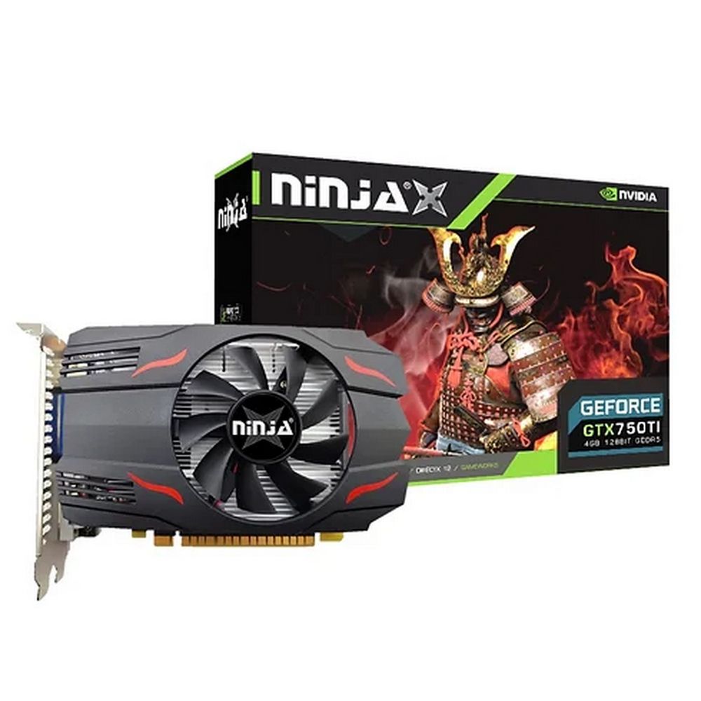 Видеокарта Ninja (Sinotex) GTX750Ti 2GB GDDR5 128bit VGA DVI HDMI 1FAN RTL (NF75TI025F)