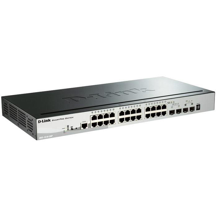 Картинка Коммутатор D-Link SmartPro DGS-1510-28P/A1A (DGS-1510-28P/A1A) 