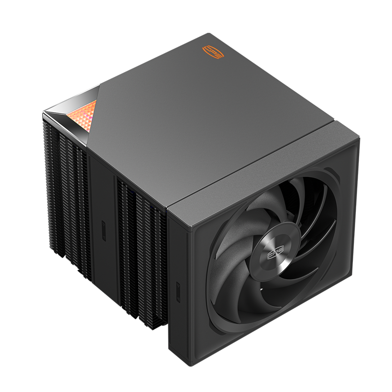 Кулер для процессора/ CPU Cooler PCCooler RZ820 BK (289W, 4-pin PWM, 165mm, Al/Cu, 4x8mm+4x6mm, 1x140mm+1x150mm, 71.9CFM/86.7CFM, 27.1dBA/32dBA, 1500RPM/2200RPM, S: 1851/1700/1200/20XX/115X, AM5/AM4,