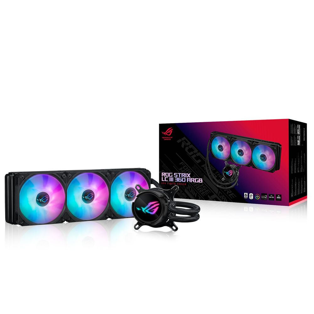 Жидкостная система охлаждения ASUS ROG STRIX LC III 360 ARGB / AIO COOLER,ASETEK,SIGRID V2, ARGB (90RC00T1-M0UAY0)