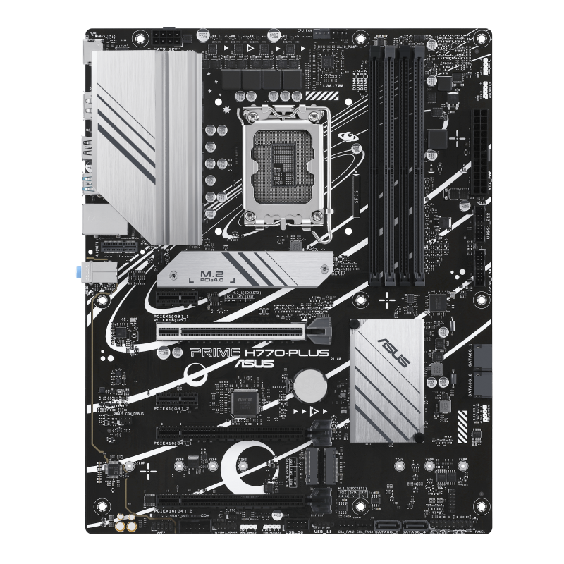 Материнская плата ASUS PRIME H770-PLUS, LGA1700, H770, 4*DDR5, HDMI+DP, 4xSATA3 + RAID, M2, Audio, Gb LAN, USB 3.2, USB 2.0, ATX (90MB1EE0-M0EAY0)