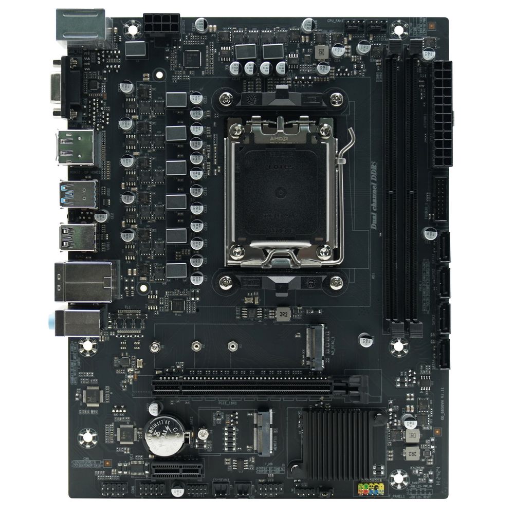 Материнская плата Afox B650D5-MA-V2 AM5 mATX 2xDDR5 PCIEx16 PCIEx1 miniPCI M.2 DP HDMI VGA