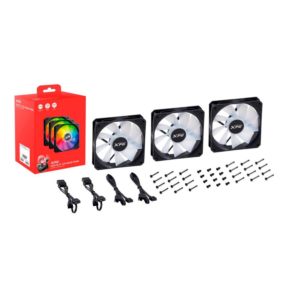 Вентилятор в корпус ADATA XPG VENTOR120ARGBPWM3C-BKCWW (3-pack)