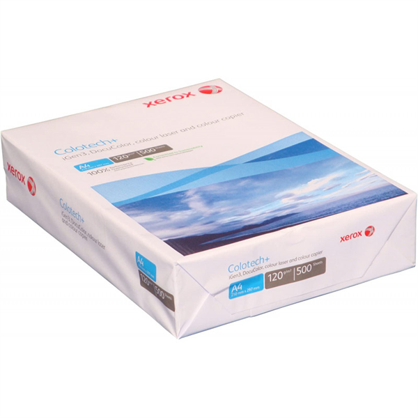 Бумага XEROX Colotech Plus 170CIE, 120г, A4, 500 листов (кратно 4 шт) (003R94651)