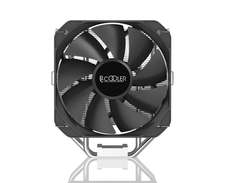 Кулер для процессора/ CPU Cooler PCCooler PALADIN 400 (200W, 4-pin PWM, 157mm, Al/Cu, 4x6mm, 1x130mm, 76.85CFM, 29dBA, 1600RPM, S: 1851/1700/1200/115X, AM5/AM4, silver, black)