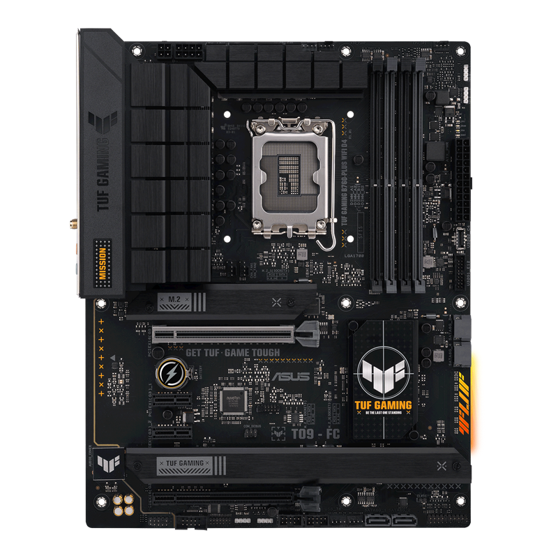 Материнская плата ASUS TUF GAMING B760-PLUS WIFI D4 Soc-1700 Intel B760 4xDDR4 ATX AC`97 8ch(7.1) 2.5Gg RAID+HDMI+DP (90MB1DF0-M0EAY0)