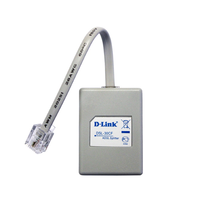 Картинка Сплиттер DialUp D-Link DSL-30CF/RS RJ-11 Annex A/L/M  