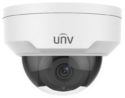 Uniview Видеокамера IP купольная антивандальная, 1/ 2.7" 4 Мп КМОП @ 30 к/ с, ИК-подсветка до 50м., LightHunter 0.003 Лк @F1.6, объектив 4.0 мм, WDR, 2D/ 3D DNR, Ultra (IPC324SS-DF40K-I0)