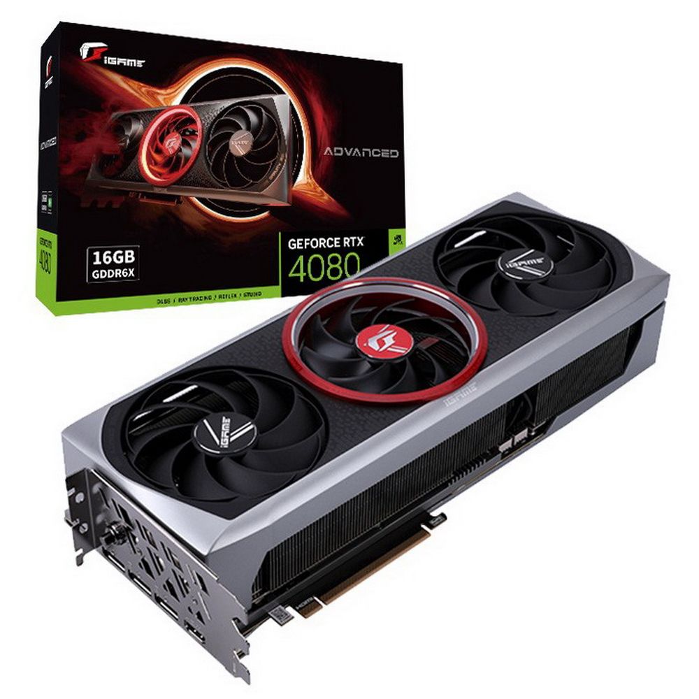 Видеокарта Colorful Bad Pack RTX4080 16GB iGame Advanced OC-V GDDR6X 256bit HDMI 3xDP {5} (RTX 4080 16GB ADVANCED OC-V||BP)