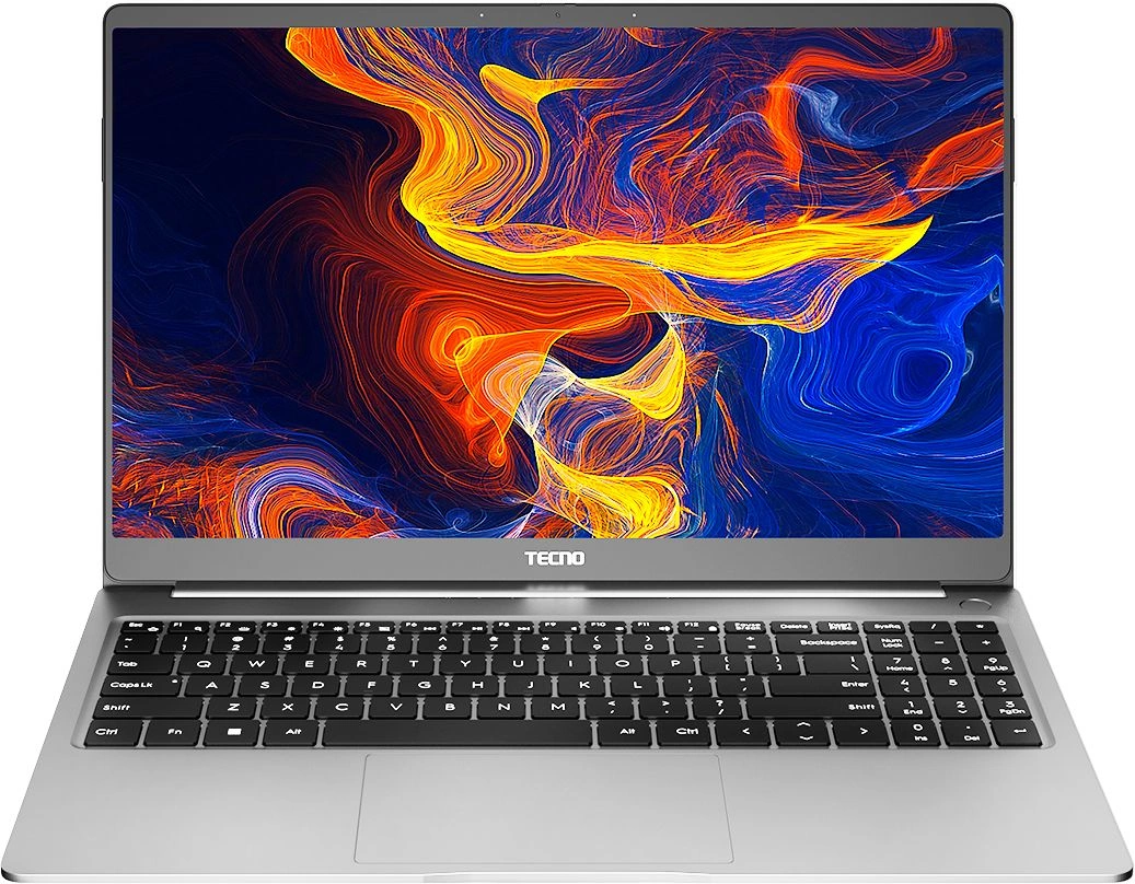 Ноутбук Tecno MegaBook T1 Core i5 12450H 16Gb 512Gb SSD 15.6" IPS FHD (1920x1080) noOS silver WiFi BT 6060mAh (71003300160)