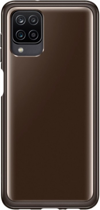 Чехол (клип-кейс) Samsung для Samsung Galaxy A12 Soft Clear Cover черный (EF-QA125TBEGRU)