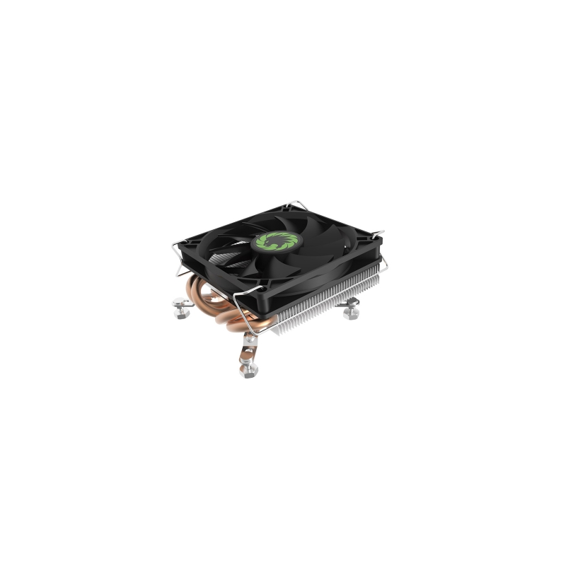 Кулер для процессора/ Gamemax A96 (130W, 4-pin PWM, 36mm, Al/Cu, 4x6mm, 1x90mm, 48.3CFM, 33dBA, 3000RPM, S: 1851/1700/1200/115X, AM5/AM4, black)