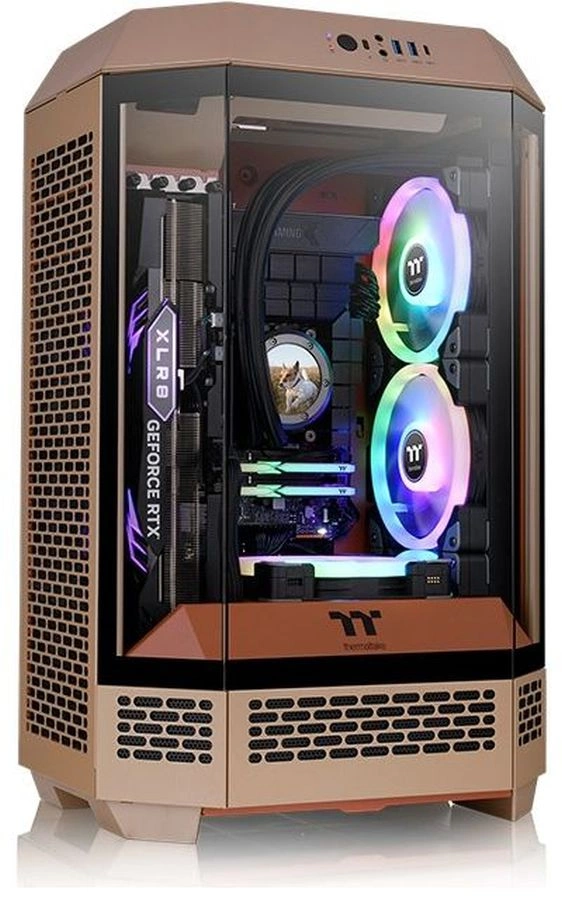 Корпус Thermaltake The Tower 300 Gravel без БП mATX 7x120mm 5x140mm 2xUSB3.0 audio bott PSU (CA-1Y4-00SGWN-00)