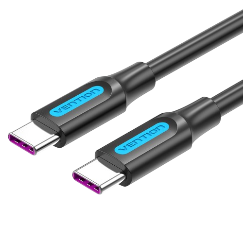 Кабель Vention USB 2.0 CM/CM 5А PD100W - 2м. Черный, шт. (COTBH)