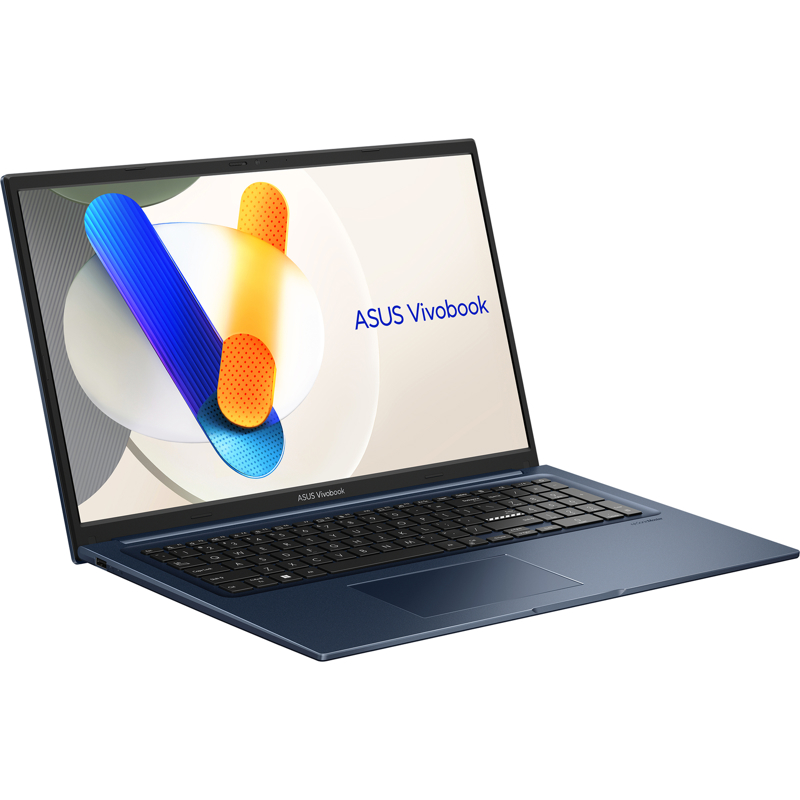 Ноутбук ASUS Vivobook 17 X1704ZA-AU343 17.3"(1920x1080 (матовый) IPS)/ Core i5 1235U/ 16Gb/ 512Gb SSD/ noDVD/ BT/ WiFi/ 50WHr/ 2.1kg/ Quiet Blue/ DOS (90NB10F2-M00DF0)