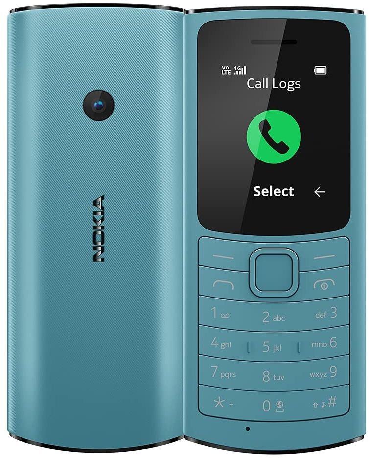 Мобильный телефон Nokia 110 4G DS TA-1543 0.048 синий моноблок 3G 4G 1.8" 240x320 Series 30+ 0.3Mpix GSM900/ 1800 MP3 (1GF018MPE1C01)