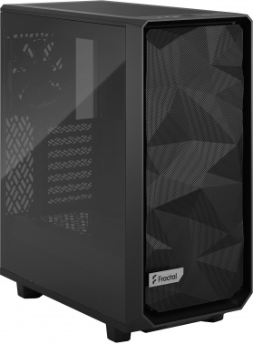 Корпус Fractal Design Meshify 2 Compact TG Light Tint черный без БП ATX 5x120mm 4x140mm 2xUSB3.0 audio bott PSU (FD-C-MES2C-03)