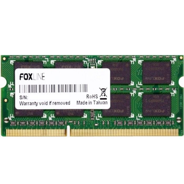 Память оперативная для ноутбука/ Foxline SODIMM 8GB 1600 DDR3L CL11 (512*8) 1.35V (FL1600D3S11L-8G)