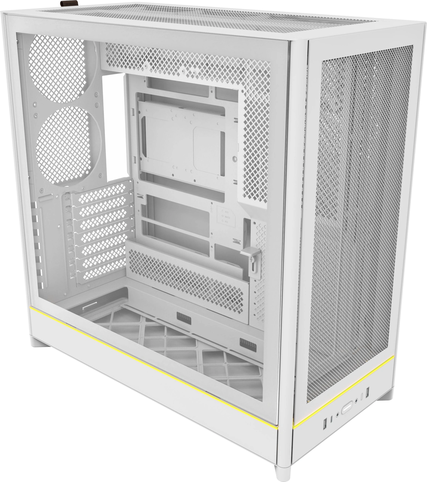Корпус Montech HS01 белый без БП ATX 2xUSB3.0 audio bott PSU (HS01 WHITE)