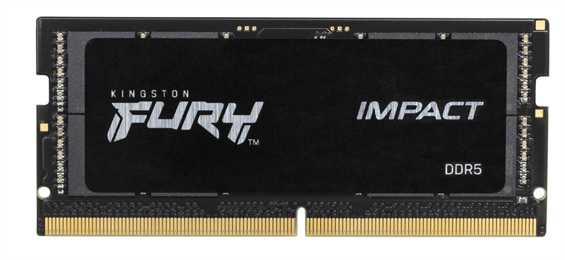 Память оперативная/ Kingston 16GB 4800MT/s DDR5 CL38 SODIMM FURY Impact PnP (KF548S38IB-16)