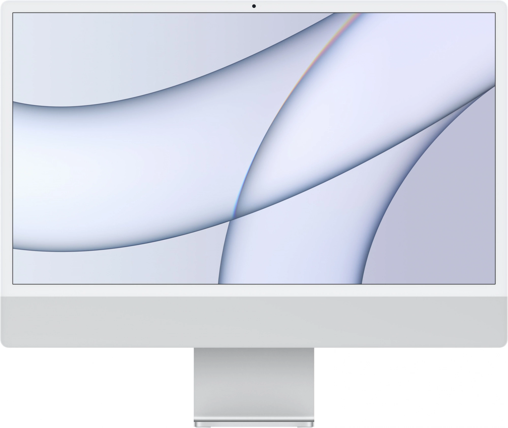 Моноблок Apple iMac A2438 24" 4.5K M1 8 core 8Gb SSD256Gb 8 core GPU macOS GbitEth WiFi BT клавиатура мышь серебристый 4480x2520 (MGPC3C/A)