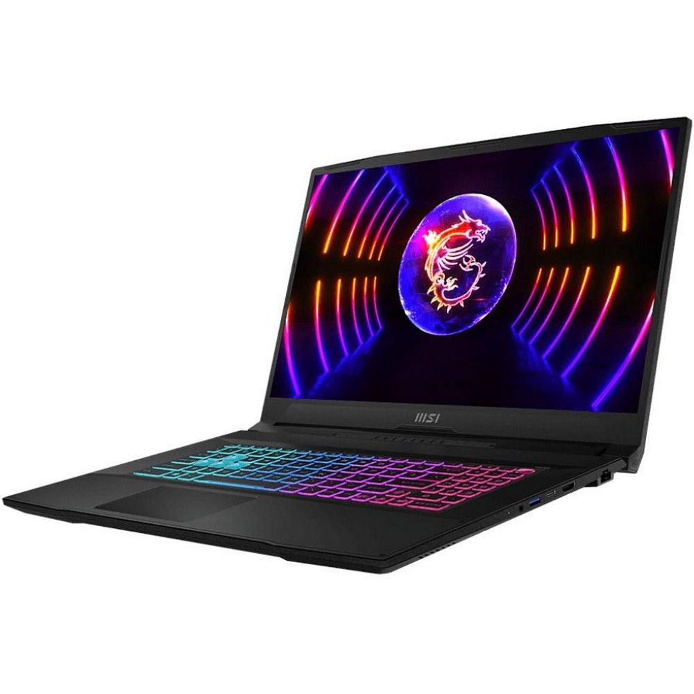 Ноутбук без сумки MSI Katana 17 B12UCR Core i5-12450H 17.3" FHD (1920*1080), DDR5 16GB (8GB*2),1TB SSD, NV RTX3050 GDDR6 4GB,backlight (Red),Black,53Whr,2.6kg,Dos (9S7-17L541-1466)