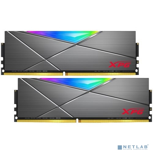 Модуль памяти ADATA 16GB (2 x 8Gb) DDR4 UDIMM, XPG SPECTRIX D50, 3600MHz CL18-22-22, 1.4V, RGB + Серый Радиатор (AX4U36008G18I-DT50)