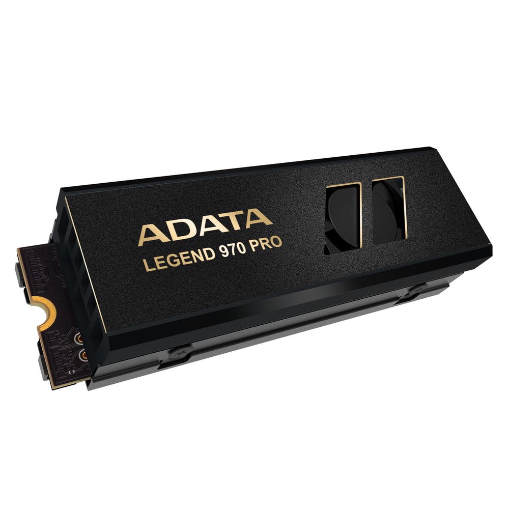 Твердотельный накопитель/ ADATA SSD LEGEND 970 PRO, 2000GB, M.2(22x80mm), NVMe 2.0, PCIe 5.0 x4, 3D NAND, R/W 14000/10000MB/s, IOPs 1 800 000/1 300 000, TBW 1480, DWPD 0.4, with Heat Sink (5 лет) (SLEG-970P-2TCI)