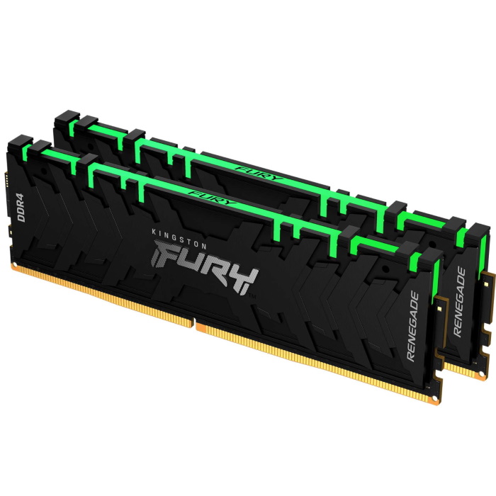 Комплект памяти Kingston FURY Renegade RGB 16GB DDR4 4600MHz 1G x 64-Bit x 2 pcs CL19 DIMM 288-pin 1.5V Kit of 2 (KF446C19RBAK2/16)