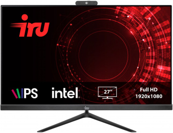 Моноблок IRU Office 27IH5P 27" Full HD i5 11400 (2.6) 8Gb SSD512Gb UHDG 730 Free DOS GbitEth WiFi BT 120W Cam черный 1920x1080 (1865964)