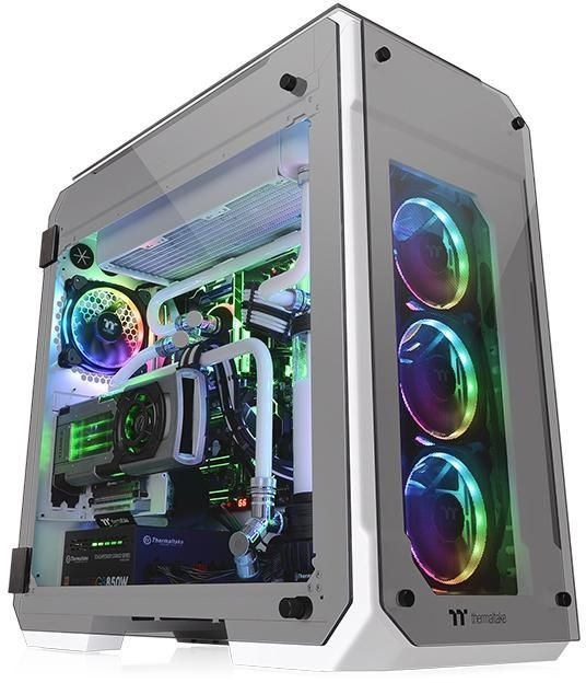 Корпус Thermaltake View 71 TG Snow белый без БП ATX 2x140mm 2xUSB2.0 2xUSB3.0 audio bott PSU (CA-1I7-00F6WN-00)