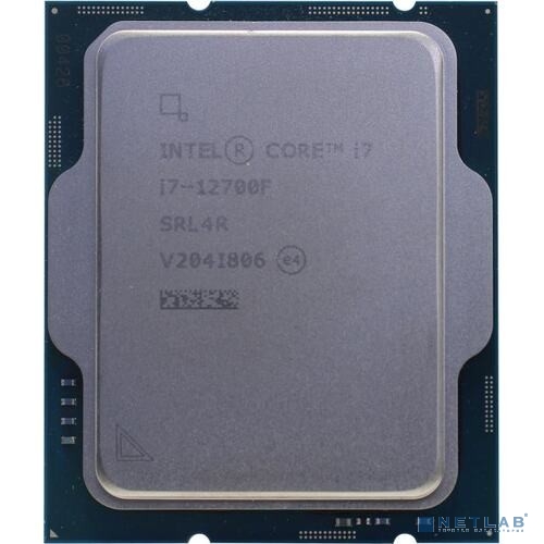Процессор/ CPU LGA1700 Intel Core i7-12700F (Alder Lake, (8P+4E)C/(16P+4E)T, 2.1/4.8GHz, 25MB, 65/180W) OEM (CM8071504555020SRL4R)