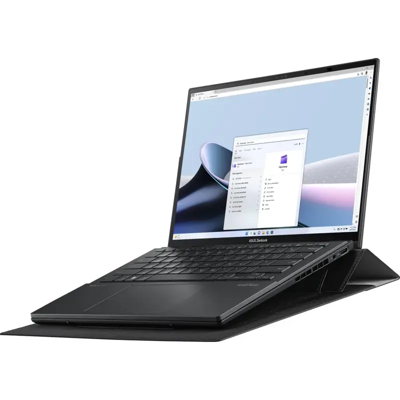 Ноутбук Asus ZenBook Duo UX8406MA-QL338W Core Ultra 7 155H 16Gb SSD1Tb Intel Arc 14" OLED Touch FHD+ (1920x1200) Windows 11 Home grey WiFi BT Cam Bag (90NB12U1-M00HV0)