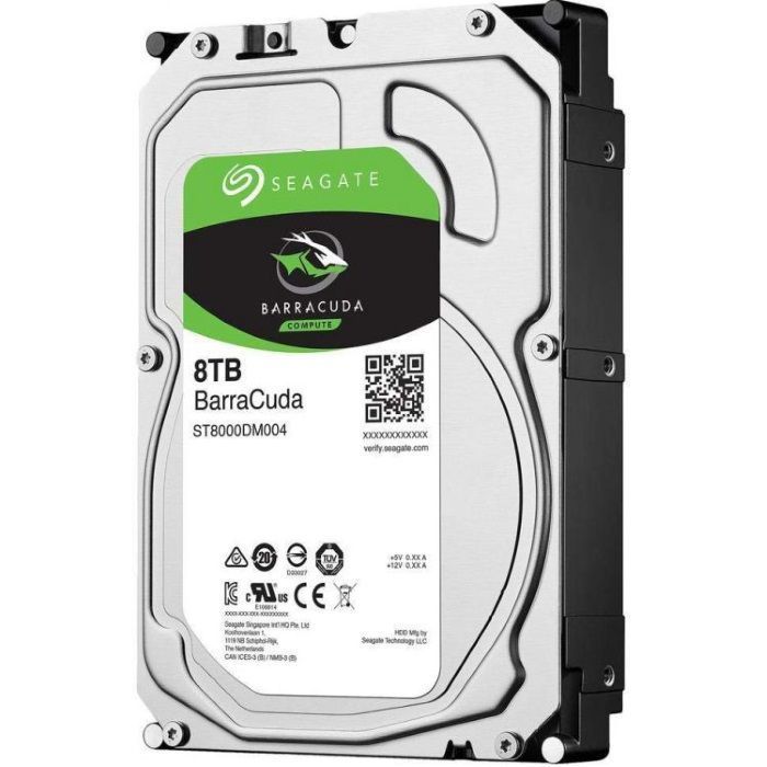 Жесткий диск Seagate ST8000DM004 3.5" HDD, SATA III, 8TB, 5400rpm, 256Mb, Bulk