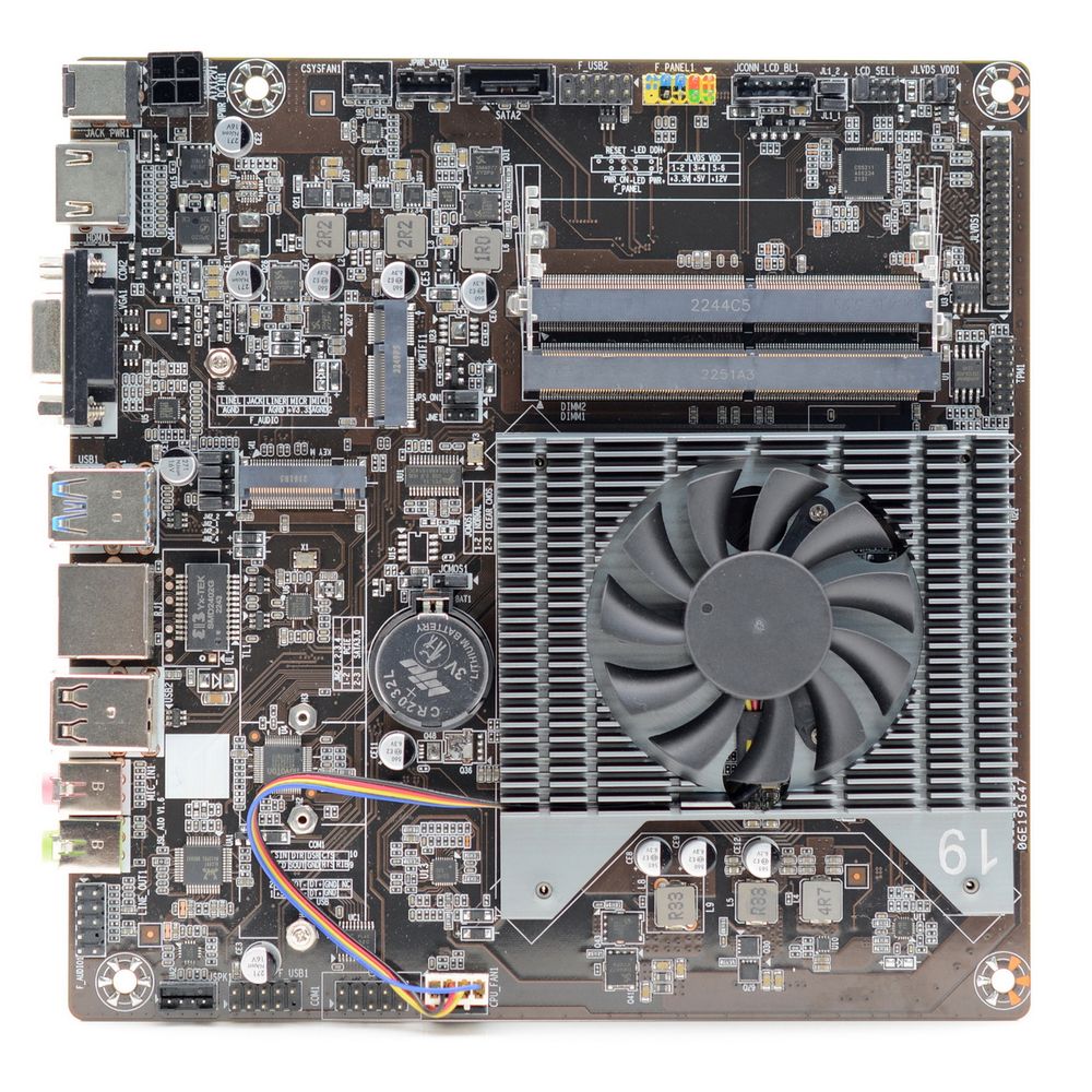 Материнская плата Afox AFMIN5095-1L-V2 Celeron N5095 Mini-ITX 2xDDR4L miniPCIE M.2 DP VGA