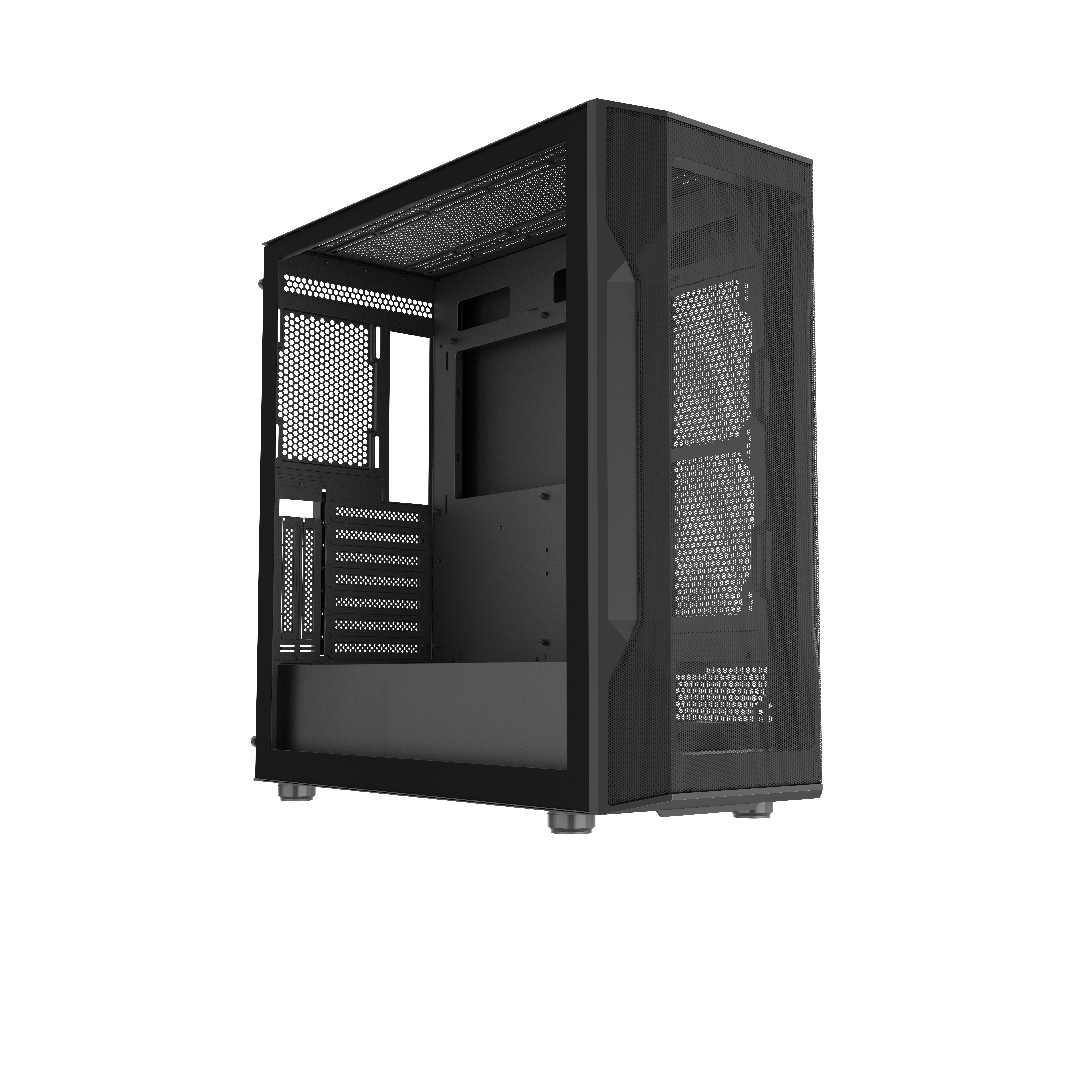 Корпус ПК без блока питания/ Case SAMA S40E Black, Midi-Tower, TG, no fans, 2xUSB 3.0 + 1xUSB 3.1 Type-C, ATX, mATX, mITX Black (S40E-BKAP00X1-RU)
