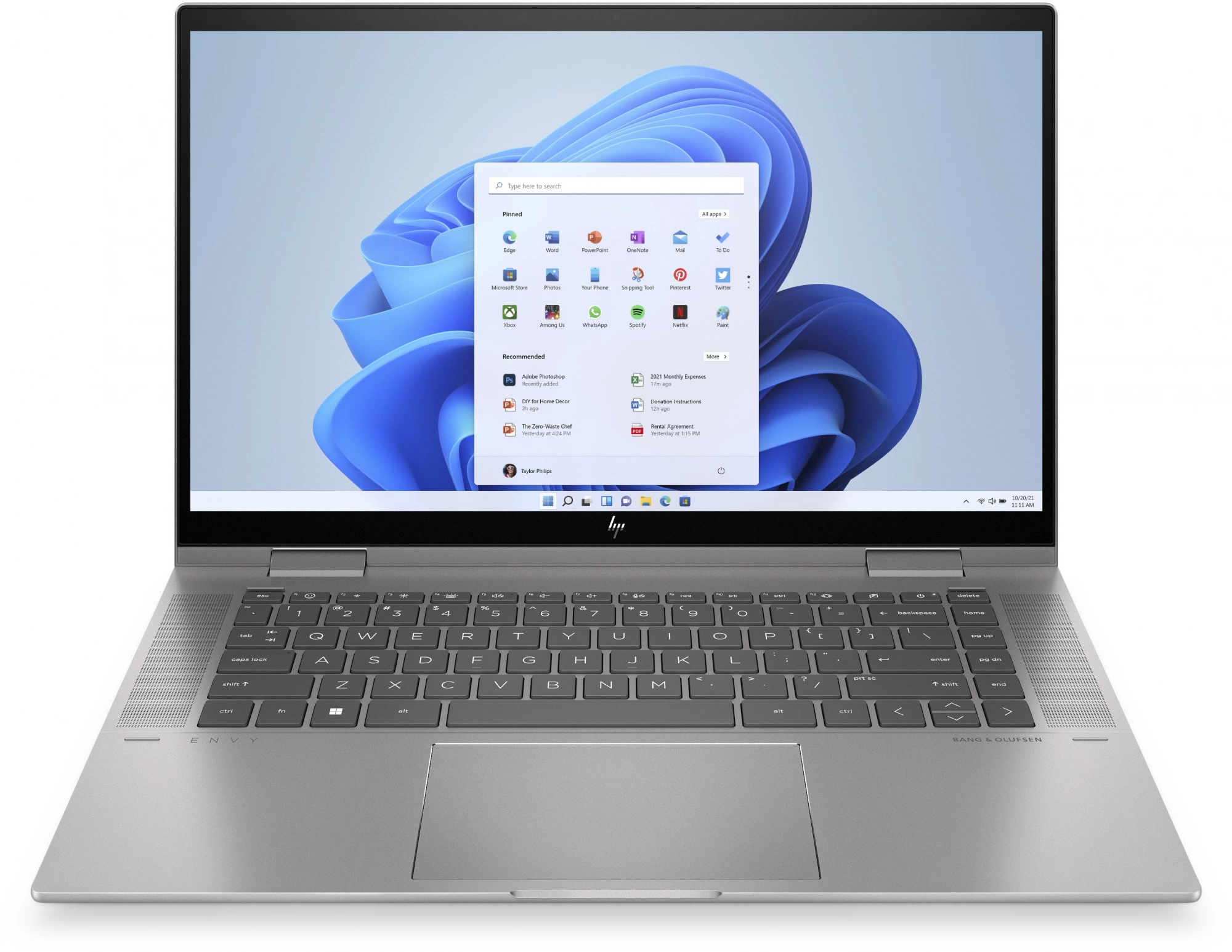 Ноутбук HP Envy x360 15-ey1077wm Ryzen 5 7530U 12Gb SSD256Gb AMD Radeon Graphics 15.6" IPS Touch FHD (1920x1080) Windows 11 Home silver WiFi BT Cam (8B3S4UA)
