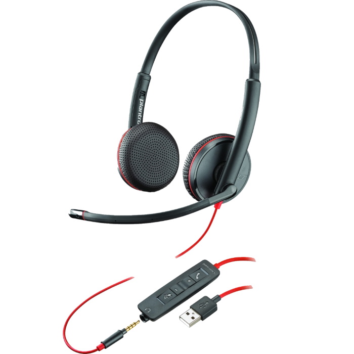 Эскиз Гарнитура Poly Blackwire C3225 (209747-201)