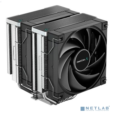 DEEPCOOL AK620 LGA20XX/ 1700/ 1200/ 115X/ AM5/ AM4 (8шт/ кор, TDP 260W, PWM, DUAL Fan 120mm, 6 тепл. трубок, черный) RET