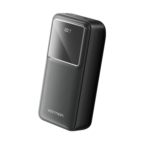 Power Bank Vention 30000mAh(Micro-USB/C-A/A)22.5W Черный с LED Дисплеем, шт. (FHMB0)