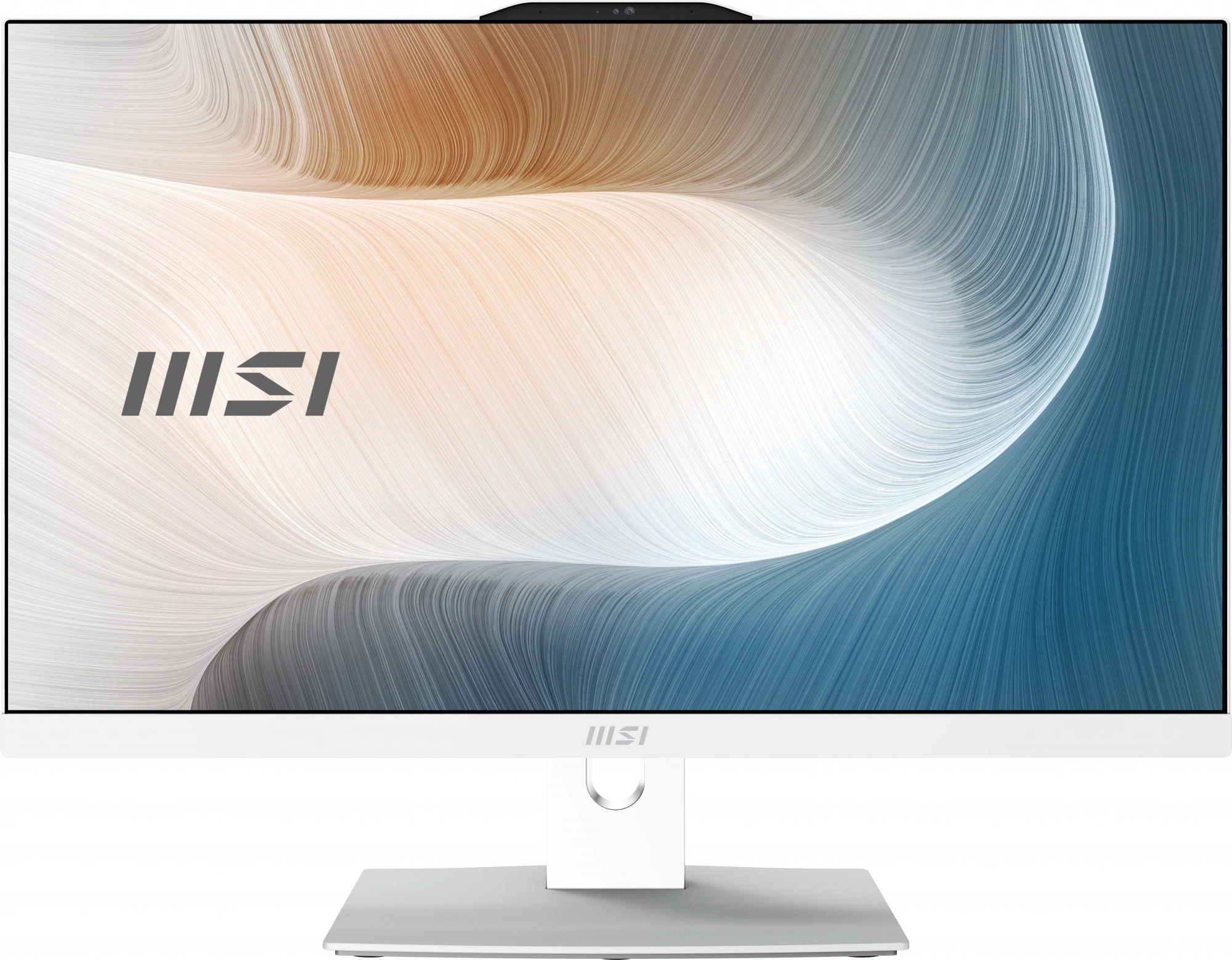 Моноблок MSI Modern AM242P 12M-1069XRU 23.8" FHD i3 1215U 16Gb SSD512Gb noOS GbitEth WiFi BT 120W клавиатура мышь белый 1920x1080 (9S6-AE0712-1069)