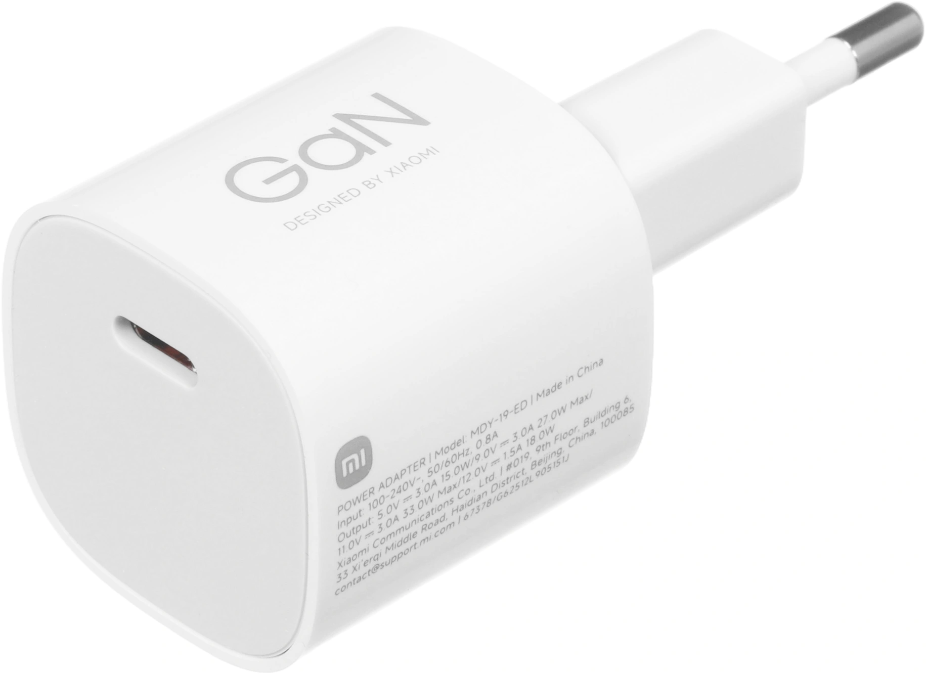 СЗУ Xiaomi 33W Nano Power Adapter(USB-C) EU (BHR087LEU)