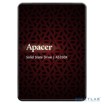 Apacer SSD PANTHER AS350X 512Gb SATA 2.5" 7mm, R560/ W540 Mb/ s, 3D NAND, IOPS 87K/ 80K, MTBF 1,5M, 320TBW, Retail (AP512GAS350XR-1)