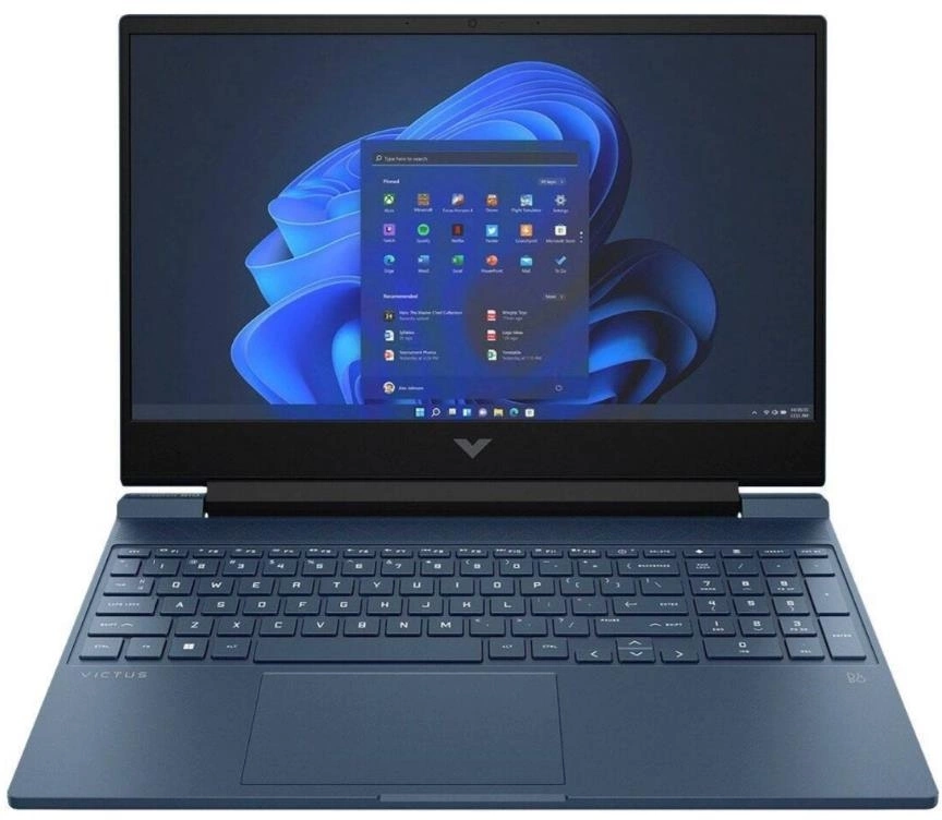 Ноутбук HP Victus 15-fa0033dx 15.6" 1920x1080/ Intel Core i5-12450H/ RAM 8Гб/ SSD 512Гб/ NVIDIA GeForce RTX 3050 4Гб/ ENG|RUS/ Windows 11 Home синий 2.29 кг 9T9R8UA#ABA